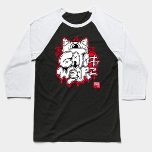 6AT0 Graffiti Tag (Monochrome) Baseball T-Shirt